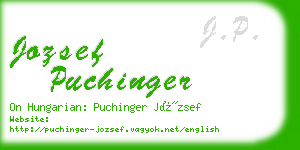 jozsef puchinger business card
